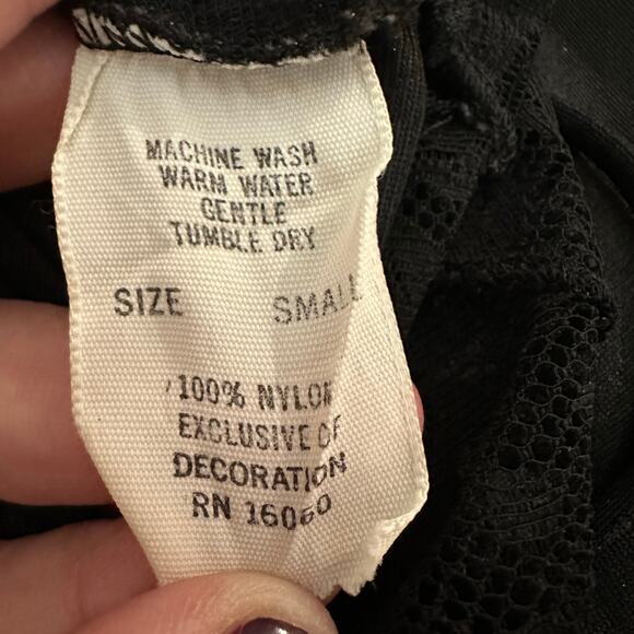 Diane Von Furstenberg Vintage Lace Nightgown Slip and Robe 80s Black - Picture 7 of 16